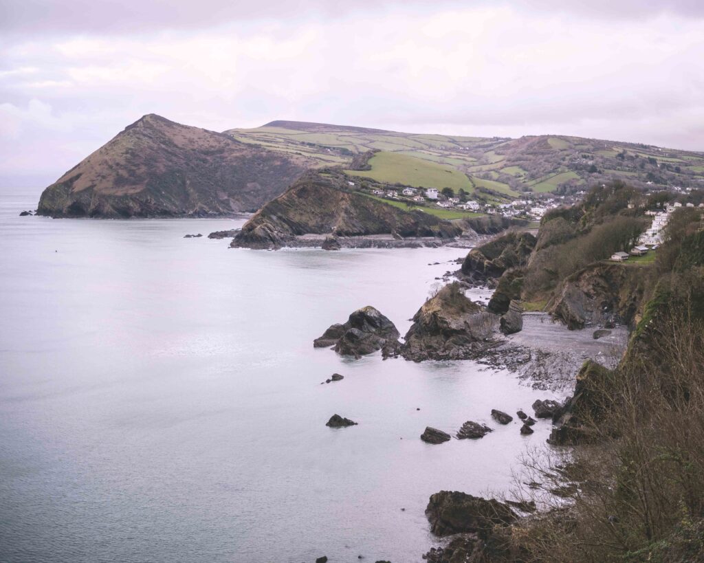 The view from a Sandy Cove Hotel wedding overlooking the sea